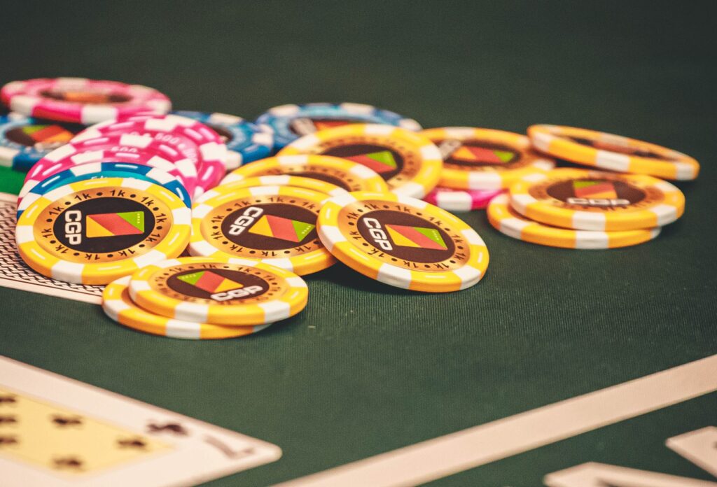 Fichas de poker no evento CGP